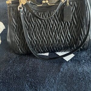 Coach Kiss Lock black bag